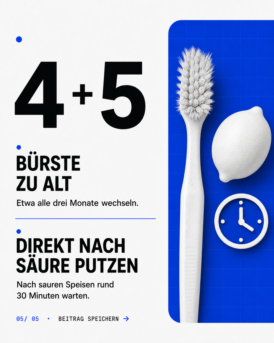 Fehler 4 und 5: Bürste zu alt und Säure
